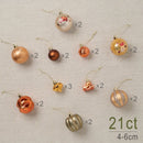 Kit Bolas Natalinas Decoração para Natal 21 Peças