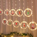 Luz de Natal LED Colorida do Papai Noel para Janela com USB