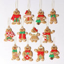 Decoração de árvore de Natal Pingente Gingerbread Man 25 Peças