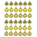 Kit 30 Bolas De Natal Mista 4cm Dourada Decoração Árvore
